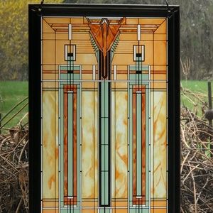 FLW reproduction glass panel